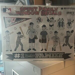 Spirit, family window decals, major league baseball, New York Yankees